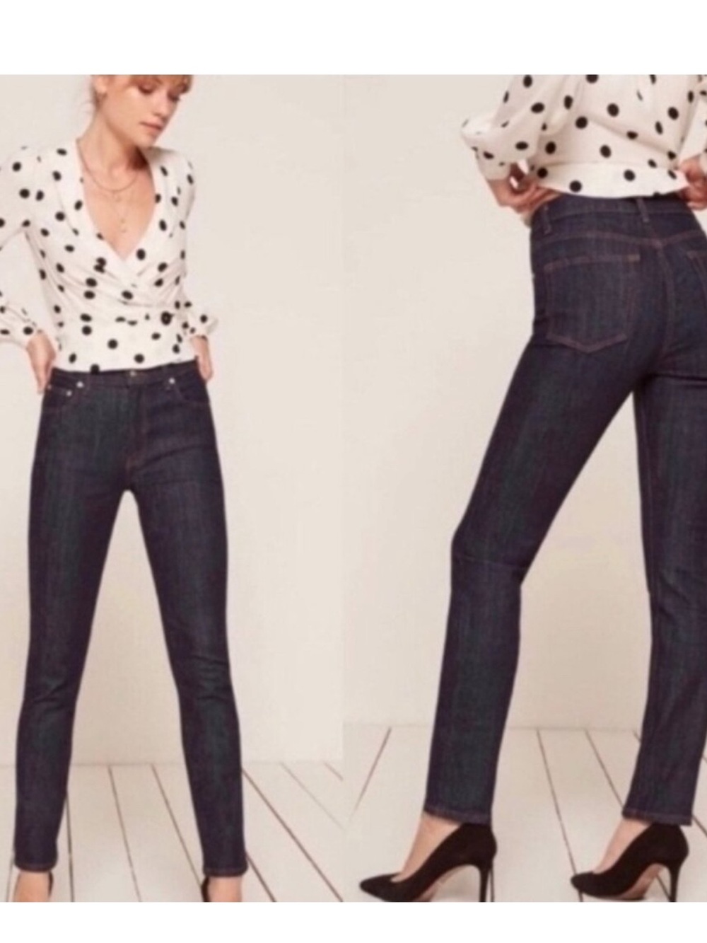 Reformation High & Slim Hayes Blue Women's Jeans
